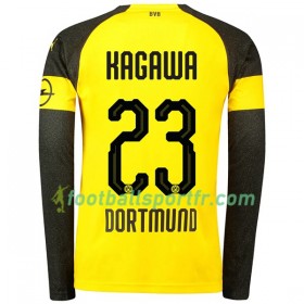 Tenue Borussia Dortmund Kagawa 23 Domicile 2018-2019 Maillot de Foot ML